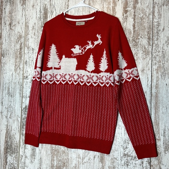 Threadbare It’s Cold Outside crewneck sweater M - Picture 4 of 5